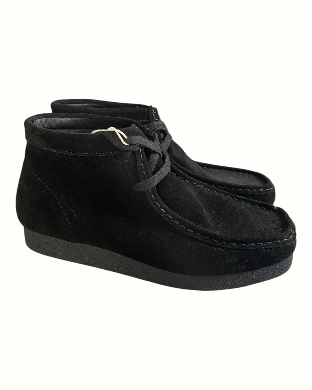 NWT Project Cloud Women’s Size 8 Black Genuine Suede Moc-Toe Chukka Boots